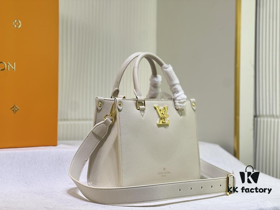 M22311 Black M23637 Beige Top-Quality Original Stock The Lock & Go Handbag Expresses Contemporary Style Through Fashion-Forward Design and Refined Details