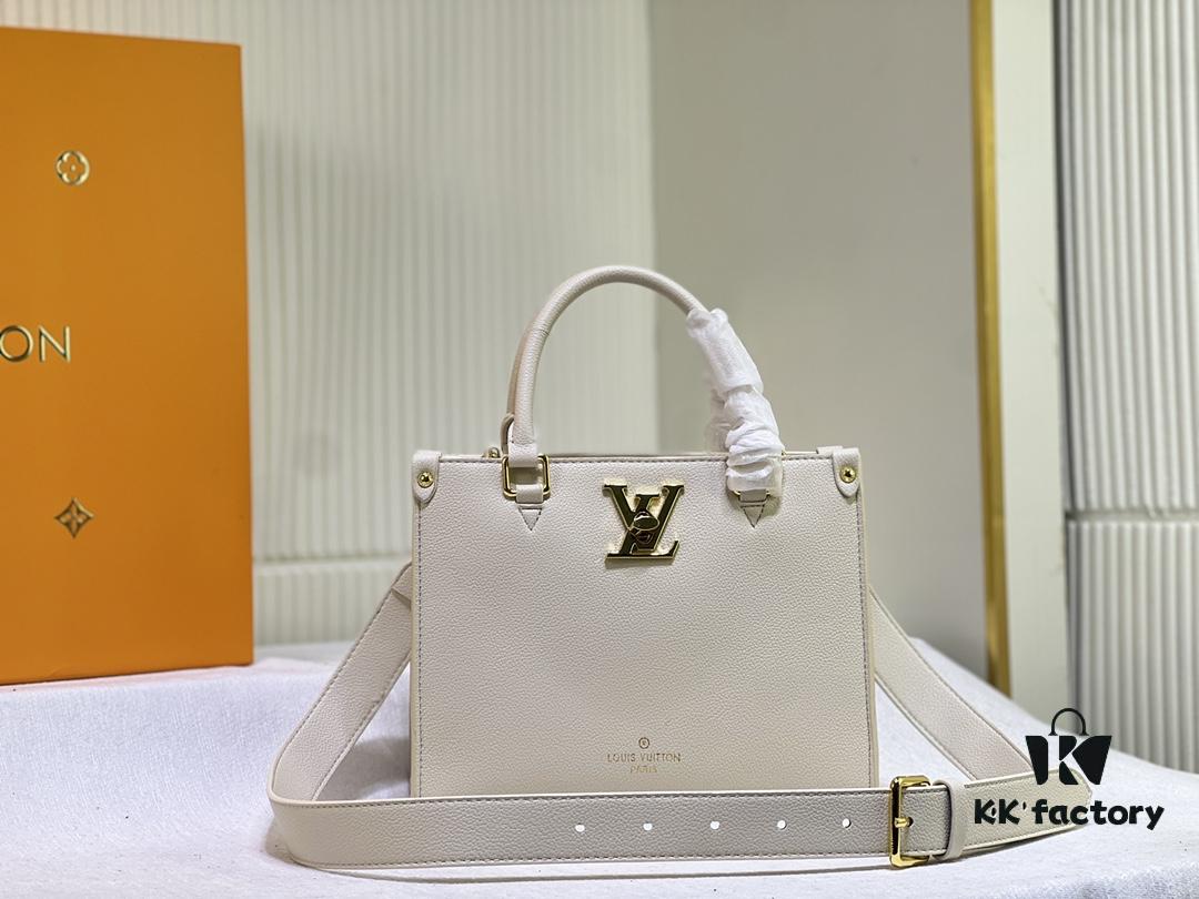 M22311 Black M23637 Beige Top-Quality Original Stock The Lock & Go Handbag Expresses Contemporary Style Through Fashion-Forward Design and Refined Details
