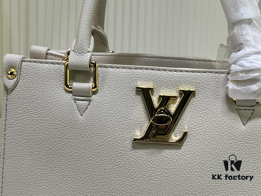 M22311 Black M23637 Beige Top-Quality Original Stock The Lock & Go Handbag Expresses Contemporary Style Through Fashion-Forward Design and Refined Details