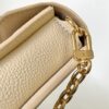 Wallet On Chain Metis Chain Bag in Grainy Mjs Monogram Empreinte Leather, Black M82637 and White M82836