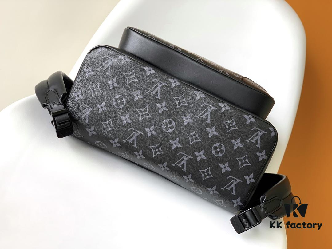69305d92f09edb6de4c4ffc9 Top Quality Original M45335 Black Flower Black Check Dean Backpack