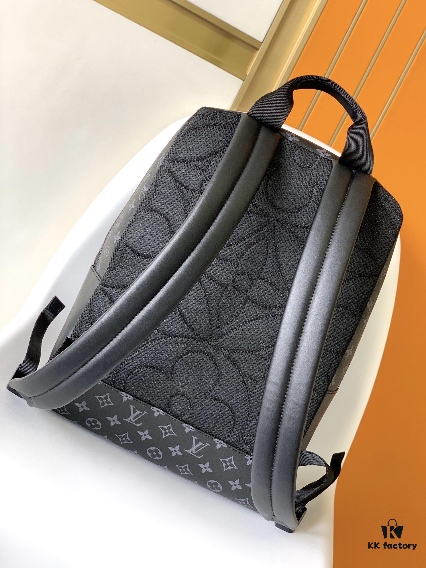 69305d9af09edb6de4c4ffd5 Top Quality Original M45335 Black Flower Black Check Dean Backpack