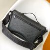 69305da8f09edb6de4c4ffeb Top Quality Original Order M46685 Embossed M46685 Black Flower Men's Mailbag Montsouris Messenger Bag