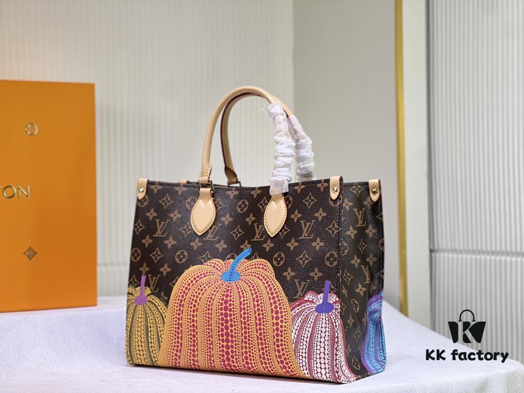 M46467 M44572 LV x YK OnTheGo Medium Tote Bag