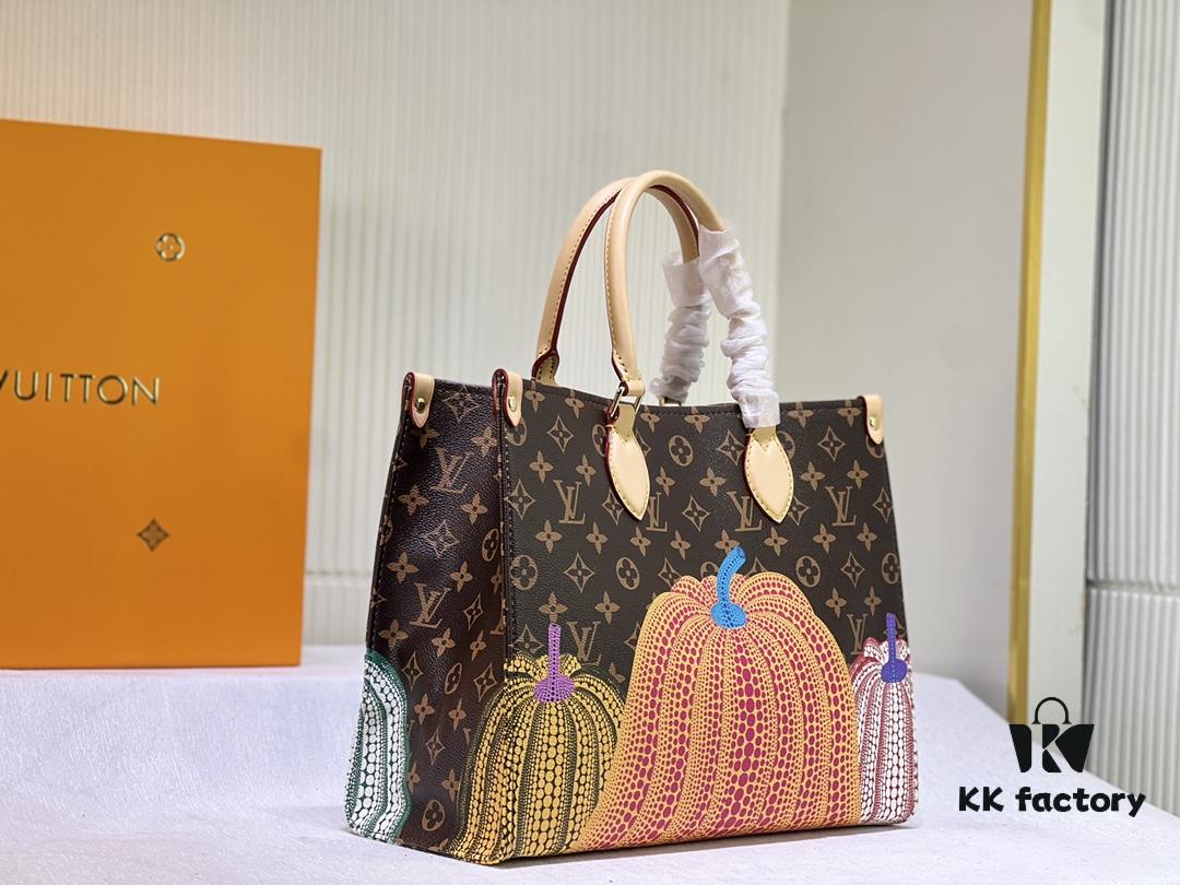 M46467 M44572 LV x YK OnTheGo Medium Tote Bag