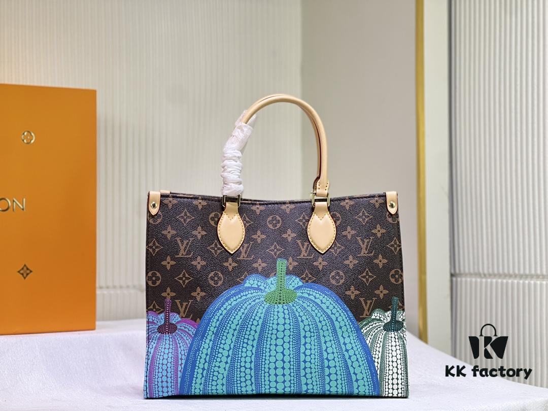 M46467 M44572 LV x YK OnTheGo Medium Tote Bag