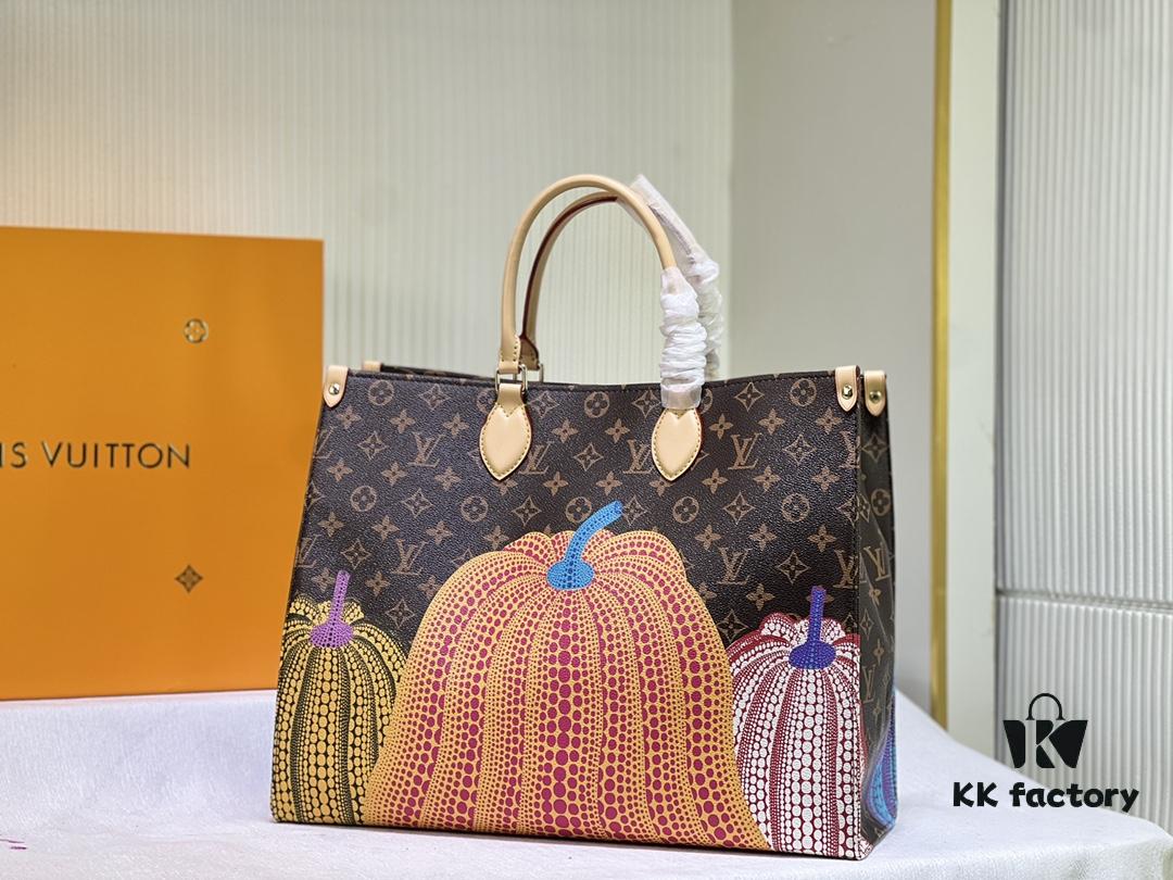 M46467 M44571 LV x YK OnTheGo Large Tote Bag