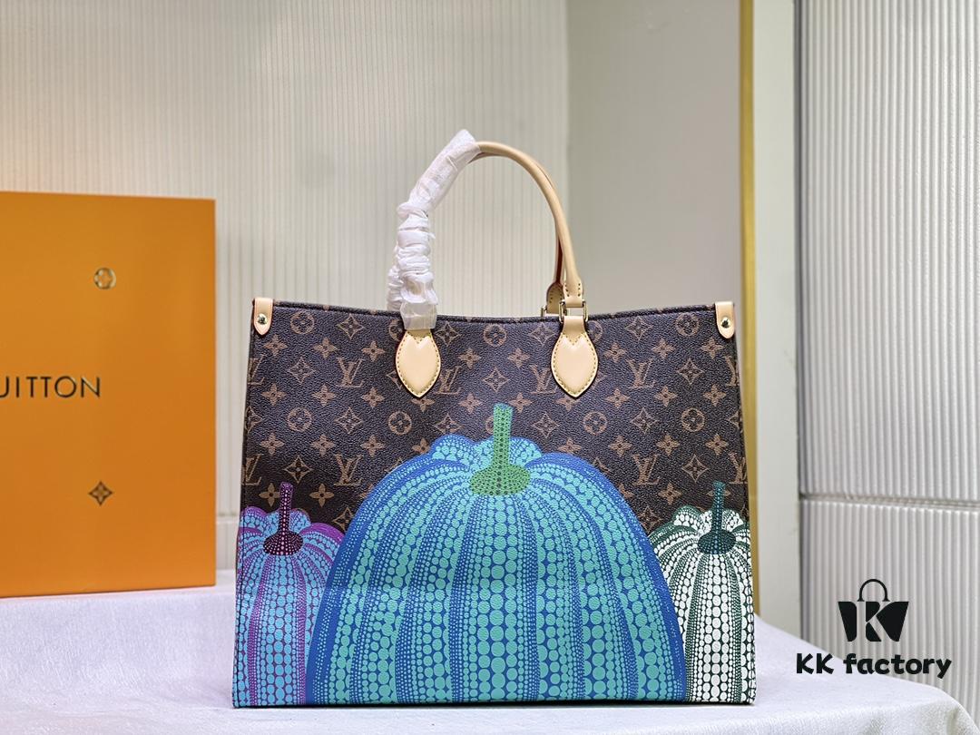 M46467 M44571 LV x YK OnTheGo Large Tote Bag