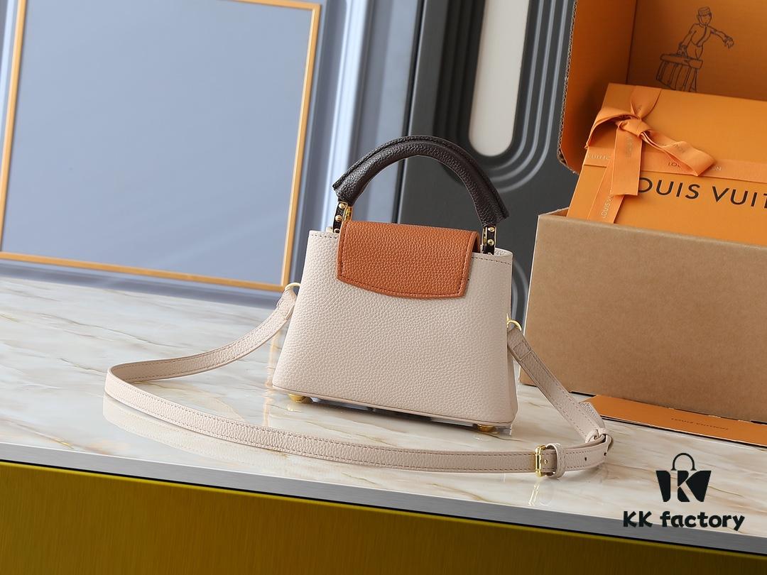 Upgraded Original M12956 M12952 M14176 Capucines Mini Bag in Elegant Taurillon Calfskin with Seasonal Hues