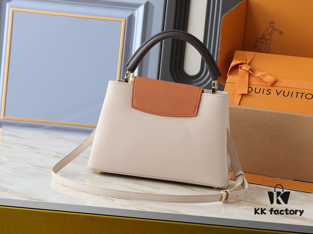 Guangzhou Stock Upgraded Original M12956 M12952 M14176 This Capucines Medium Handbag Features Elegant Seasonal Hues Rendered in Luxurious Taurillon Cowhide Leather