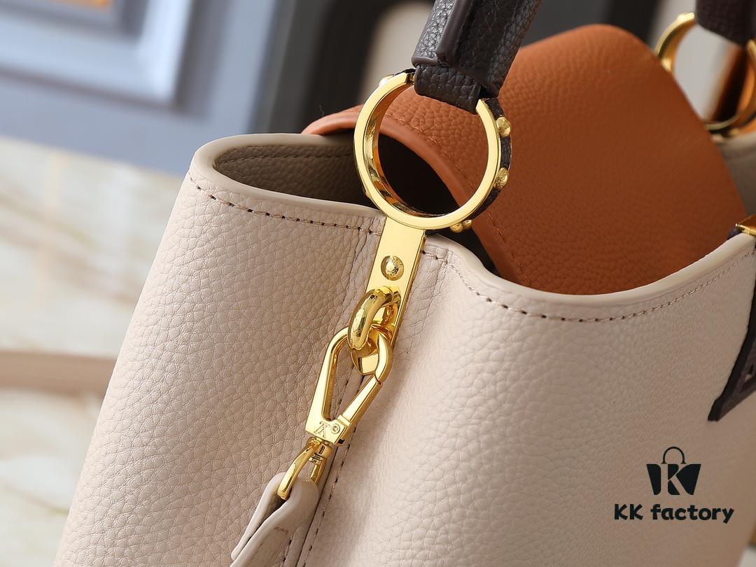 Guangzhou Stock Upgraded Original M12956 M12952 M14176 This Capucines Medium Handbag Features Elegant Seasonal Hues Rendered in Luxurious Taurillon Cowhide Leather