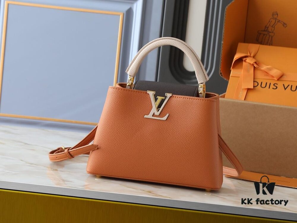 Upgraded Original M12956 M12952 M14176 Capucines Mini Bag in Taurillon Leather