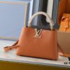 Upgraded Original M12956 M12952 M14176 Capucines Mini Bag in Taurillon Leather