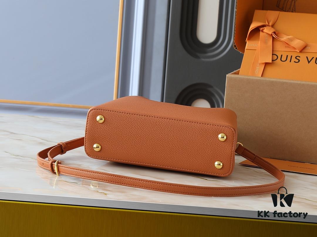 Upgraded Original M12956 M12952 M14176 Capucines Mini Bag in Taurillon Leather