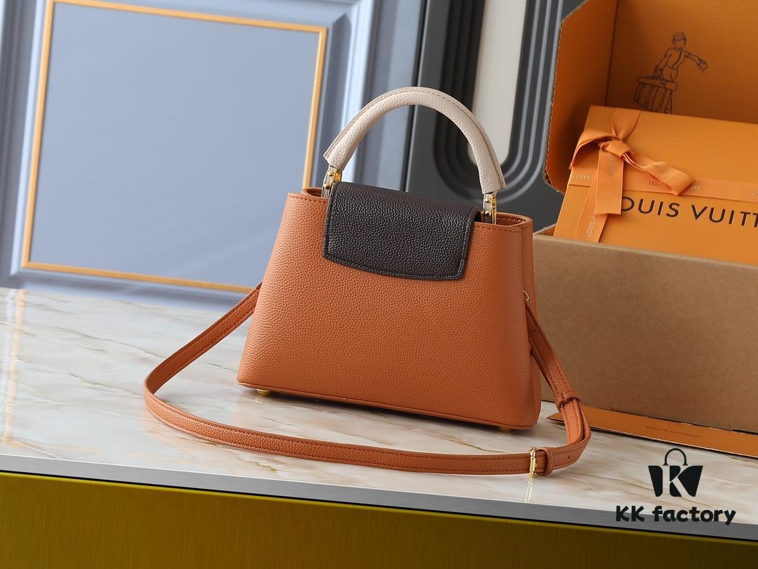 Upgraded Original M12956 M12952 M14176 Capucines Mini Bag in Taurillon Leather