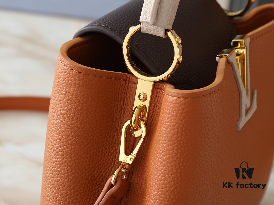 Upgraded Original M12956 M12952 M14176 Capucines Mini Bag in Taurillon Leather