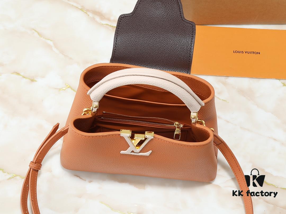 Upgraded Original M12956 M12952 M14176 Capucines Mini Bag in Taurillon Leather