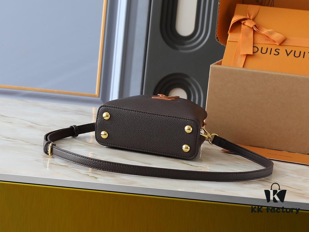 Upgraded Original M12956 M12952 M14176 Capucines Mini Bag in Elegant Taurillon Calfskin with Seasonal Hues