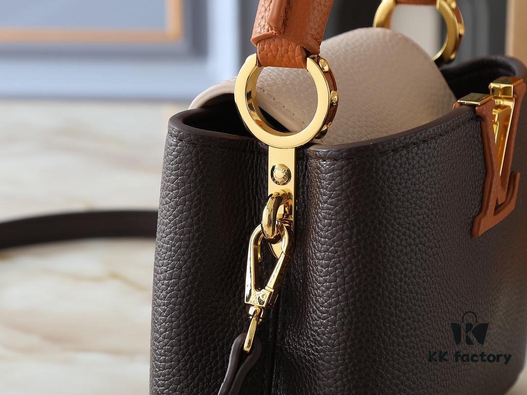 Upgraded Original M12956 M12952 M14176 Capucines Mini Bag in Elegant Taurillon Calfskin with Seasonal Hues