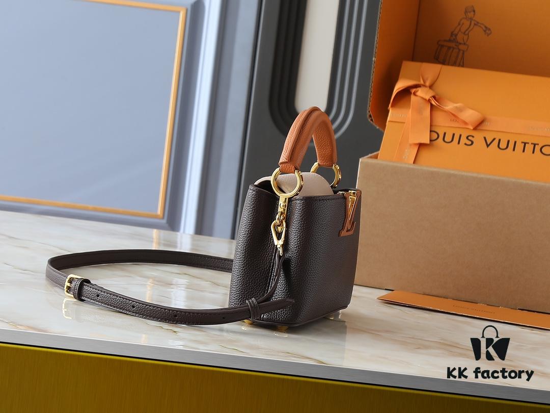 Upgraded Original M12956 M12952 M14176 Capucines Mini Bag in Elegant Taurillon Calfskin with Seasonal Hues