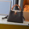 Guangzhou Goods Upgraded Original Version M12956 M12952 M14176 This Mini Capucines Bag Features Elegant Taurillon Calfskin with Seasonal Hues and Shiny Metal LV Lettering