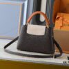 Guangzhou Goods Upgraded Original Version M12956 M12952 M14176 This Mini Capucines Bag Features Elegant Taurillon Calfskin with Seasonal Hues and Shiny Metal LV Lettering