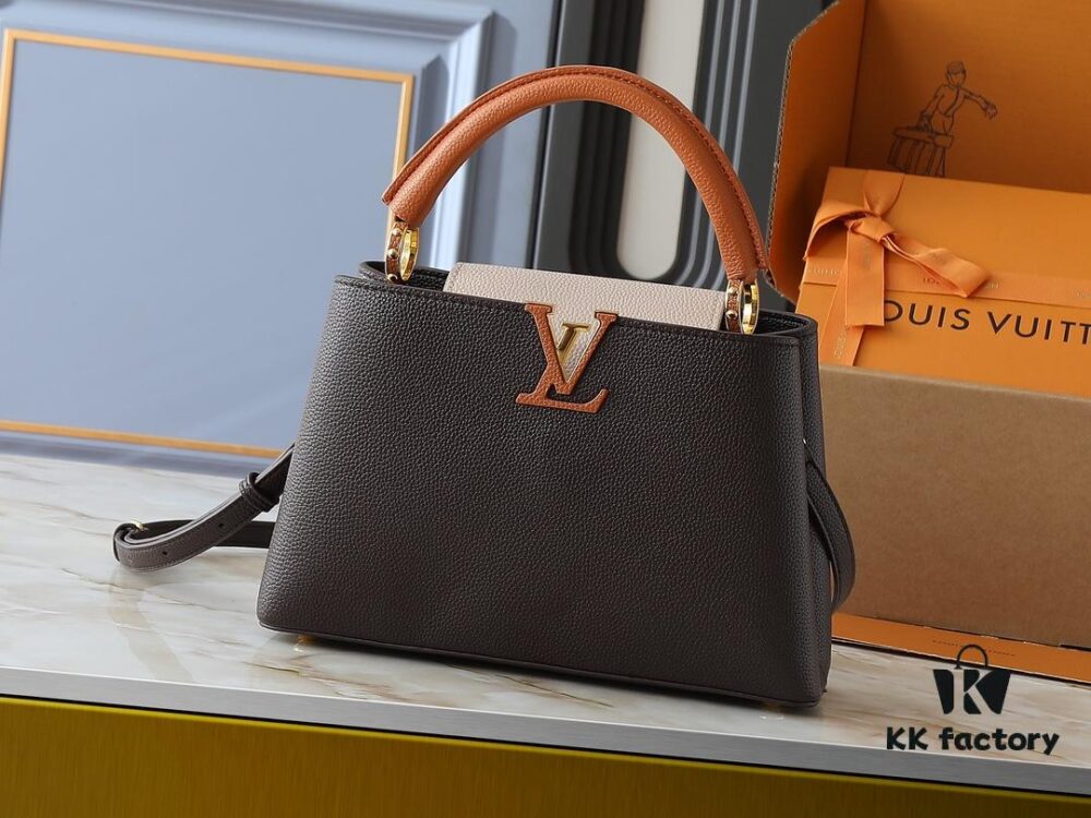 Upgraded Original Version M12956 M12952 M14176 Capucines Medium Handbag in Elegant Taurillon Calfskin with Seasonal Hues