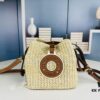 New Small LV NOE PURSE Bucket Bag in Raffia Leather