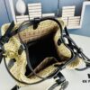 New Small LV NOE PURSE Bucket Handbag in Raffia Leather Mini 'Little Dumpling'