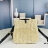 New Small LV NOE PURSE Bucket Handbag in Raffia Leather Mini 'Little Dumpling'