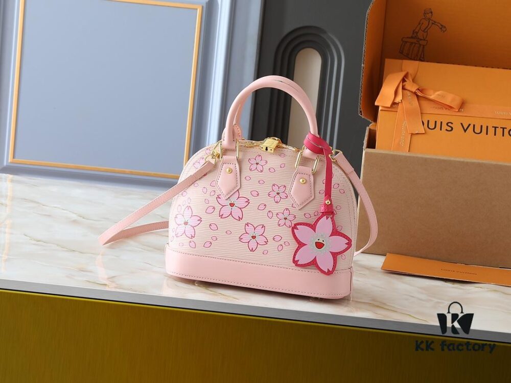 Upgraded Original M13104 M53152 [LV × TM Alma BB Handbag] Cherry Blossom (Takashi Murakami)