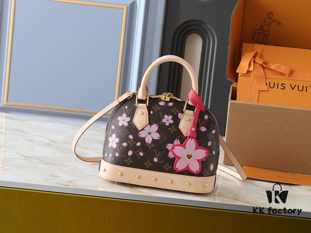 Upgraded Original M13104 M53152 [LV × TM Alma BB Handbag] Cherry Blossom (Takashi Murakami)