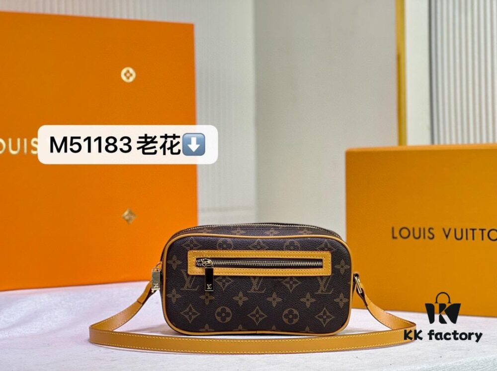 M51183 Small Open Smile Box Bag LV Vintage Monogram Classic Shoulder Bag