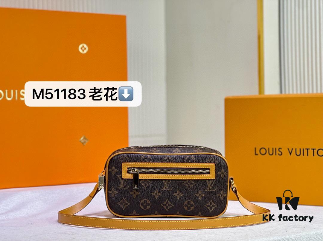 M51183 Small Open Smile Box Bag LV Vintage Monogram Classic Shoulder Bag