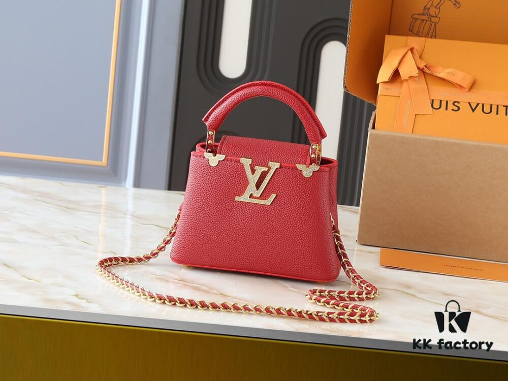 Guangzhou Stock Upgraded Original M24583 M24584 M24585 Gold-Tone Crystal Flower Crown Capucines Handbag