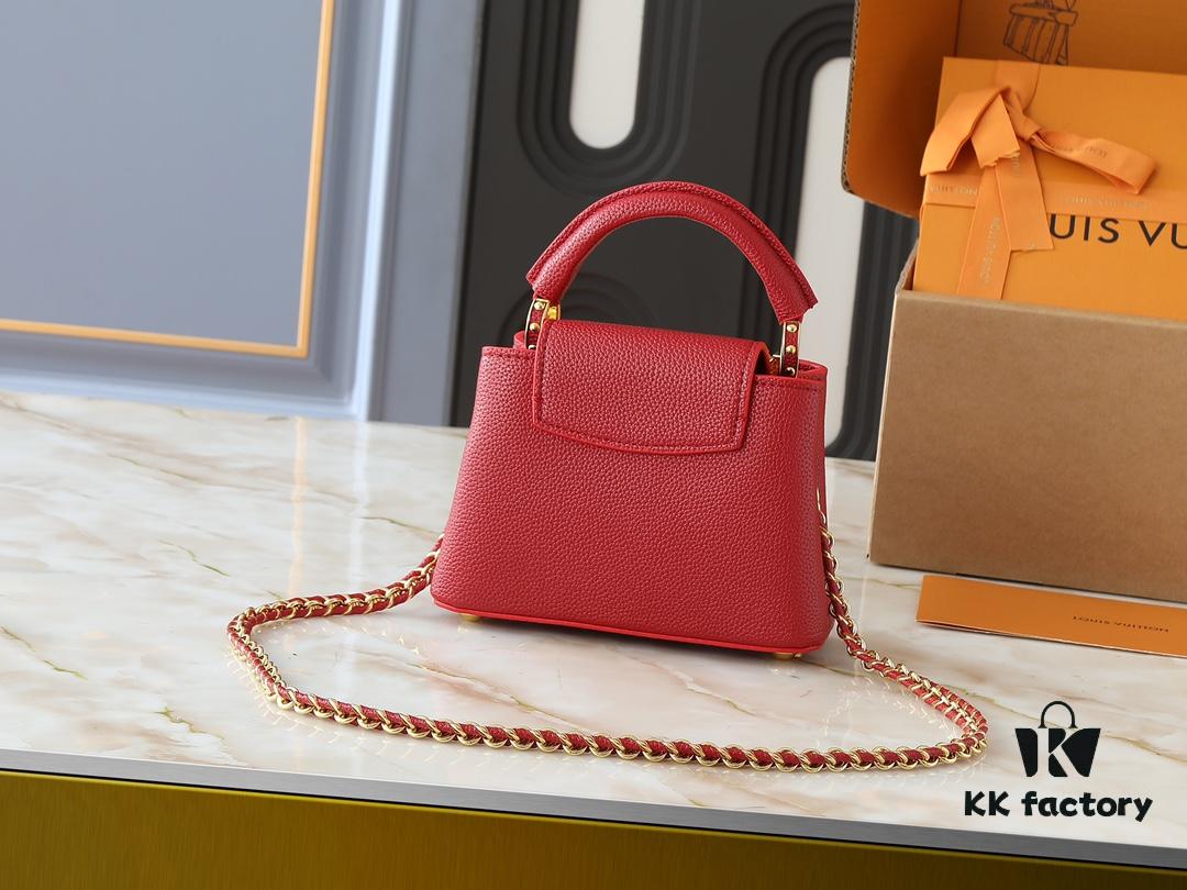 Guangzhou Stock Upgraded Original M24583 M24584 M24585 Gold-Tone Crystal Flower Crown Capucines Handbag