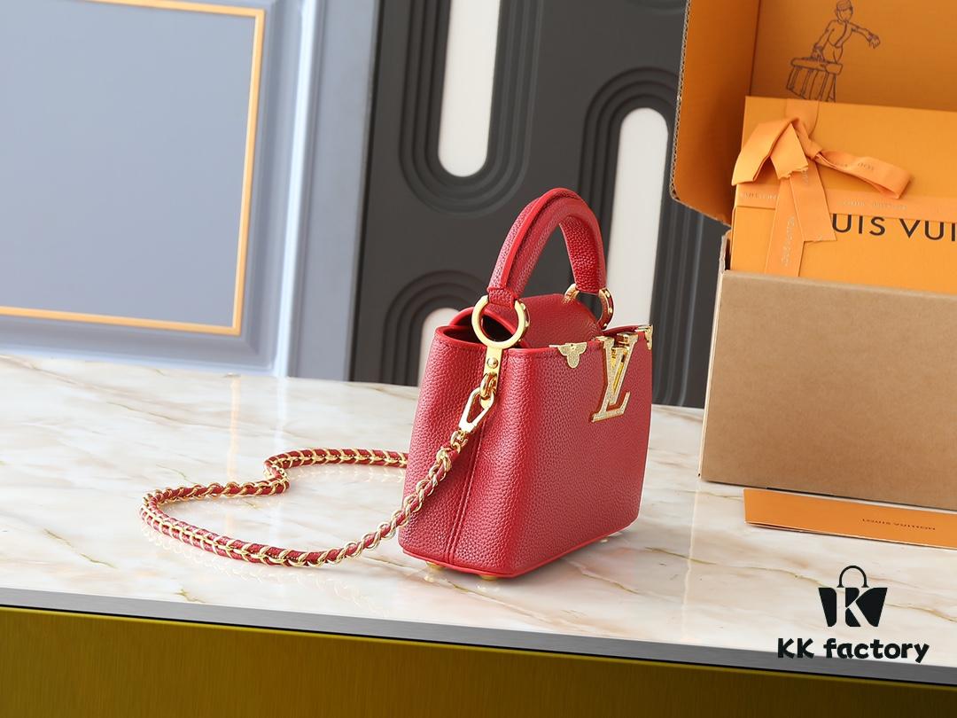 Guangzhou Stock Upgraded Original M24583 M24584 M24585 Gold-Tone Crystal Flower Crown Capucines Handbag