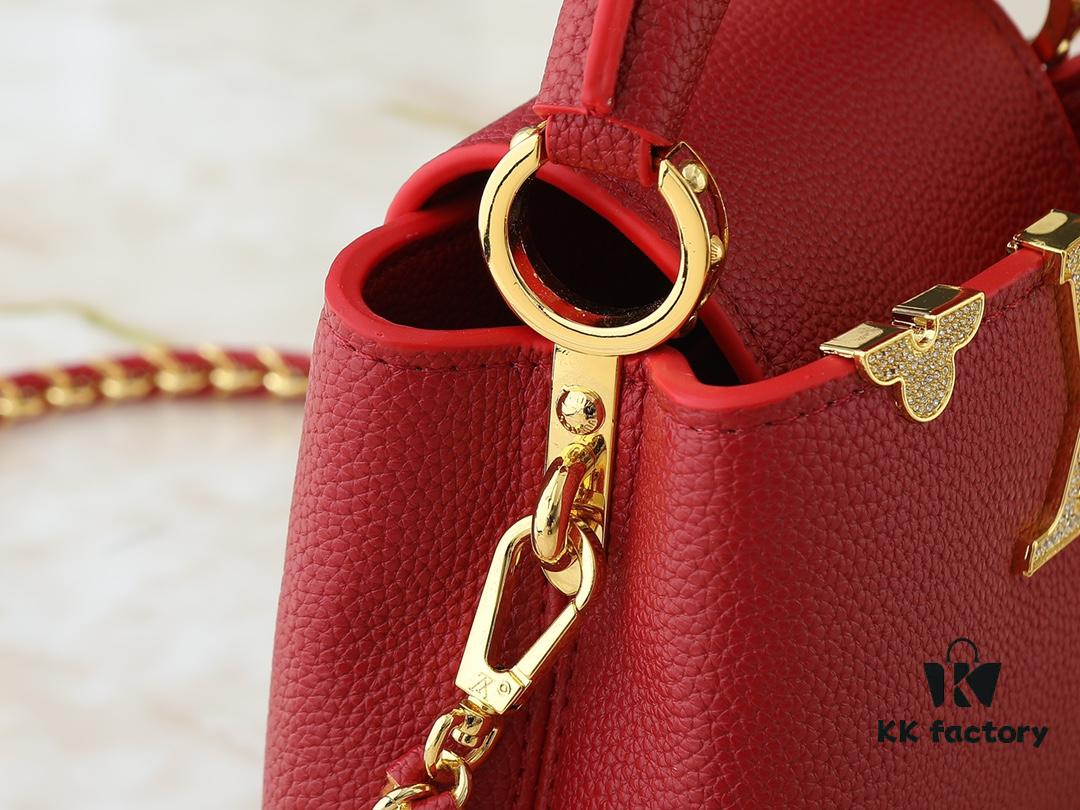 Guangzhou Stock Upgraded Original M24583 M24584 M24585 Gold-Tone Crystal Flower Crown Capucines Handbag