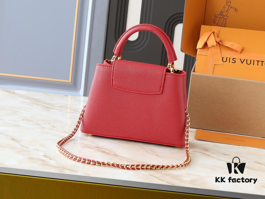 Guangzhou Stock Upgraded Original M24583 M24584 M24585 Golden Crystal Flower Crown Capucines Handbag