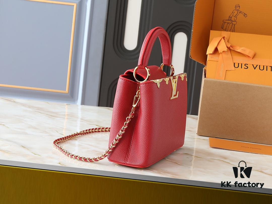 Guangzhou Stock Upgraded Original M24583 M24584 M24585 Golden Crystal Flower Crown Capucines Handbag