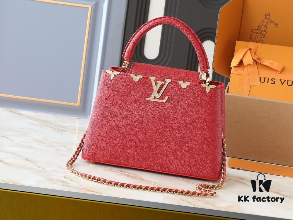 Guangzhou Stock Upgraded Original M24583 M24584 M24585 Gold-Tone Crystal Flower Crown Capucines Handbag