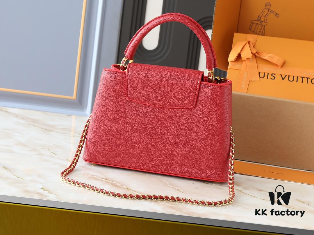 Guangzhou Stock Upgraded Original M24583 M24584 M24585 Gold-Tone Crystal Flower Crown Capucines Handbag