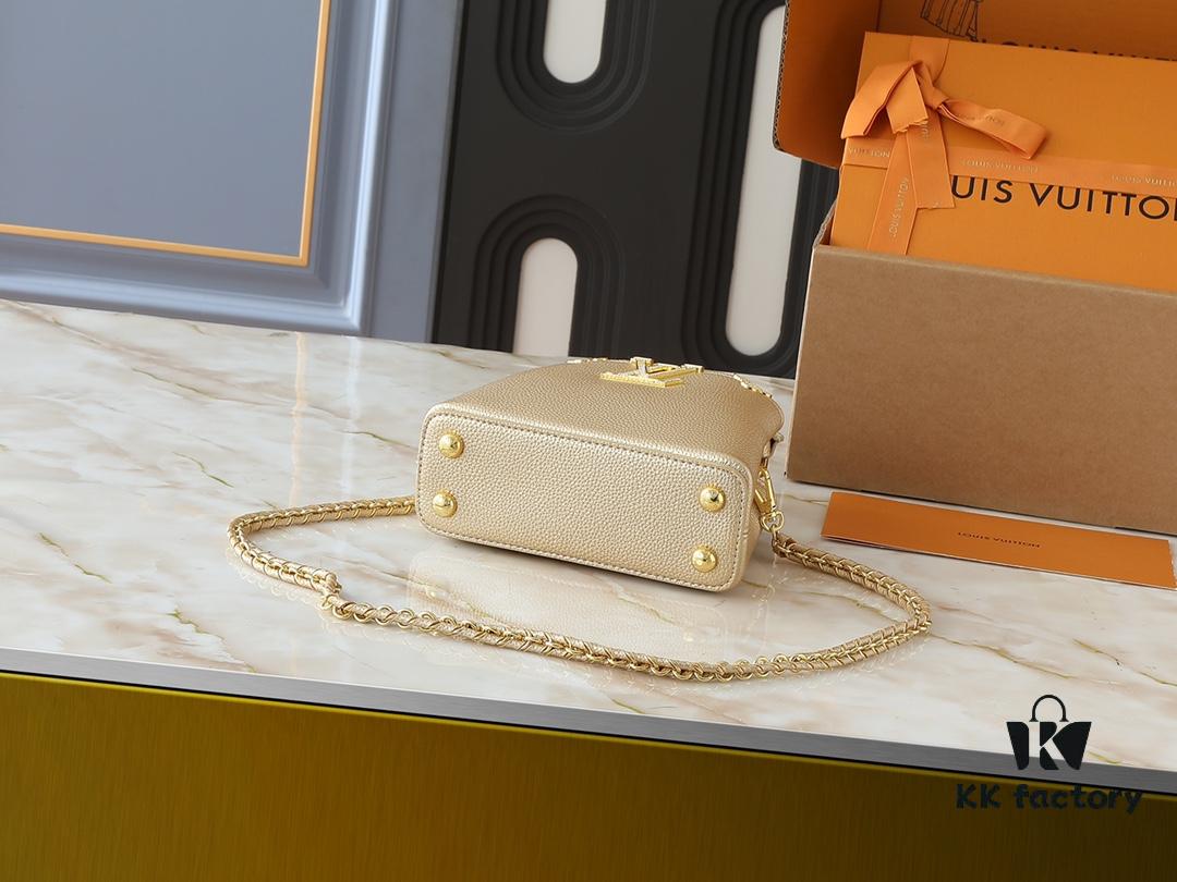 Guangzhou Stock Upgraded Original M24583 M24584 M24585 Gold-Tone Crystal Flower Crown Capucines Handbag