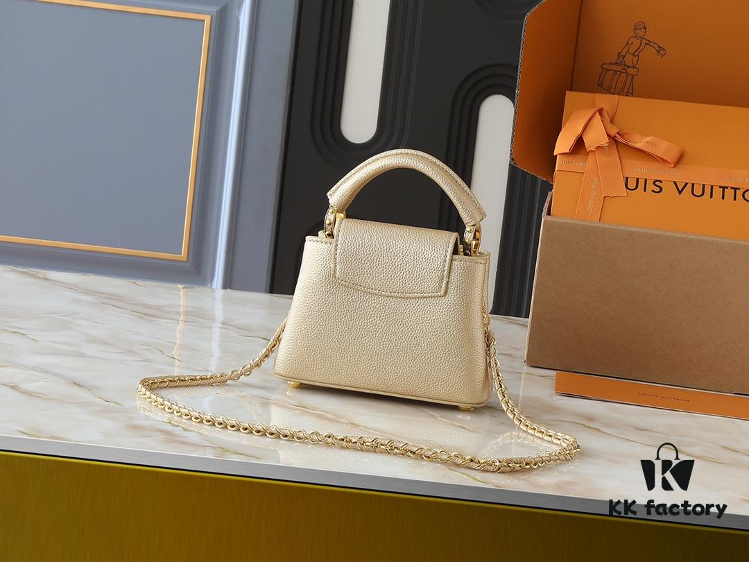 Guangzhou Stock Upgraded Original M24583 M24584 M24585 Gold-Tone Crystal Flower Crown Capucines Handbag