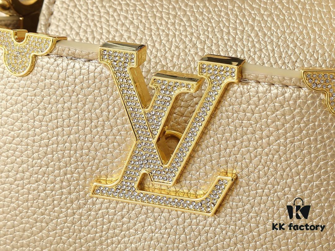 Guangzhou Stock Upgraded Original M24583 M24584 M24585 Gold-Tone Crystal Flower Crown Capucines Handbag