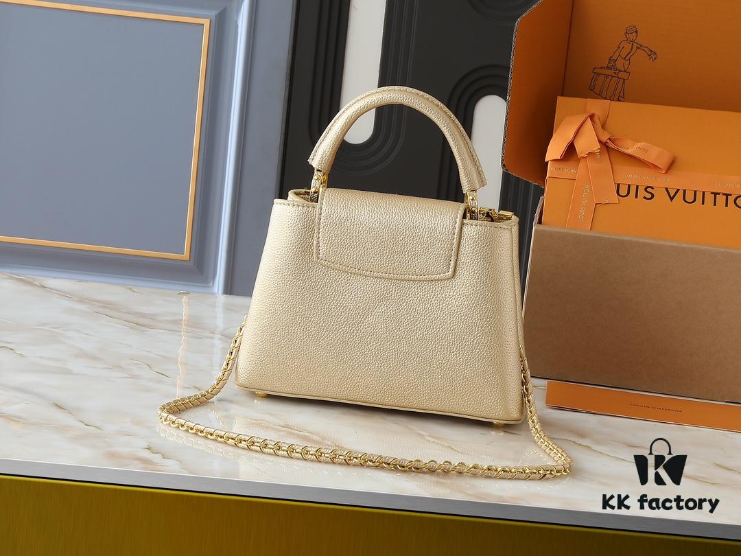 Guangzhou Stock Upgraded Original M24583 M24584 M24585 Gold-Tone Crystal Flower Crown Capucines Handbag