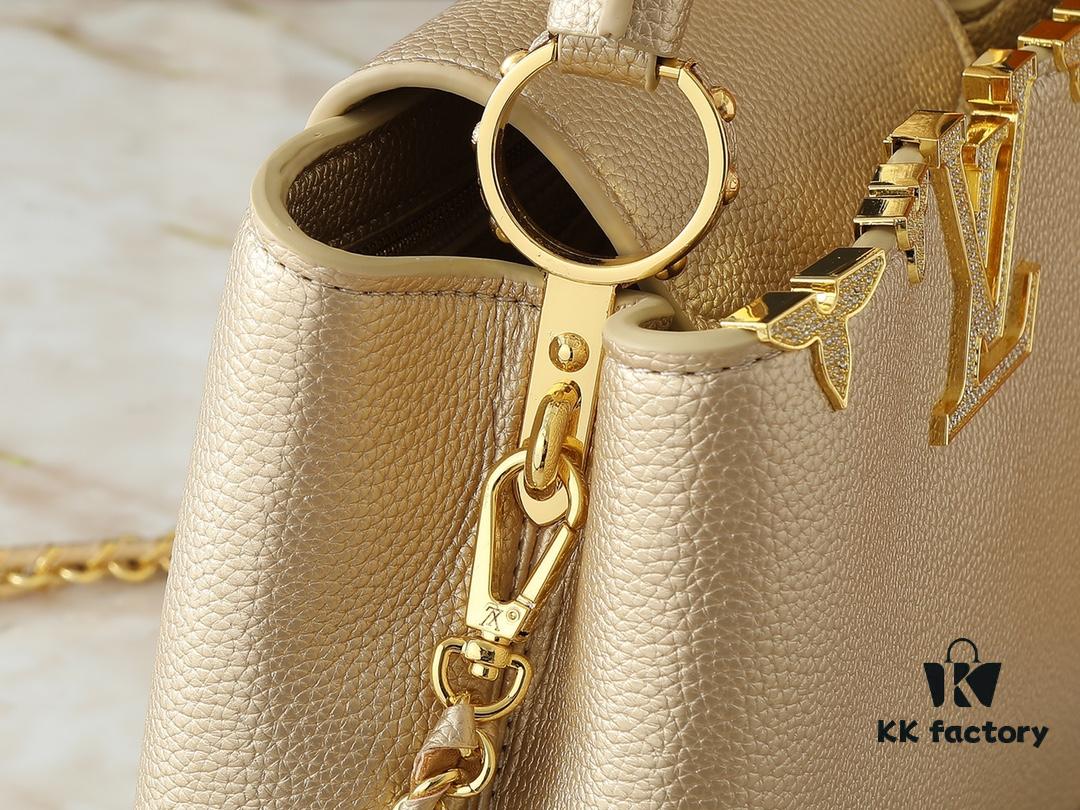 Guangzhou Stock Upgraded Original M24583 M24584 M24585 Gold-Tone Crystal Flower Crown Capucines Handbag