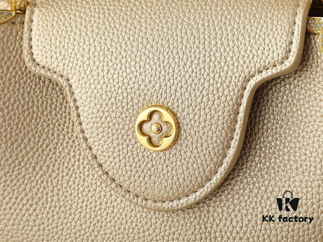 Guangzhou Stock Upgraded Original M24583 M24584 M24585 Gold-Tone Crystal Flower Crown Capucines Handbag