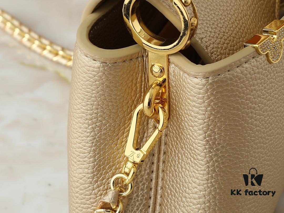 Guangzhou Stock Upgraded Original M24583 M24584 M24585 Gold-Tone Crystal Flower Crown Capucines Handbag