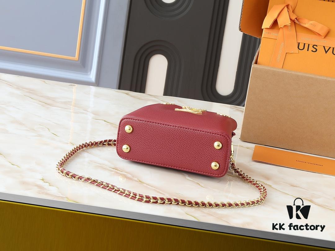 Guangzhou Stock Upgraded Original M24583 M24584 M24585 Golden Rhinestone Flower Crown Capucines Handbag